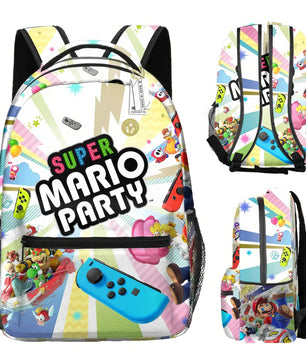 Mario Backpack Childrens Backpack Schoolbag Boys and Girls Backpack - Lusy Store LLC