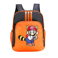 Mario Backpack Childrens Schoolbag Simple Backpack Primary and Middle School - Lusy Store LLC