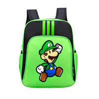 Mario Backpack Childrens Schoolbag Simple Backpack Primary and Middle School - Lusy Store LLC