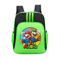 Mario Backpack Childrens Schoolbag Simple Backpack Primary and Middle School - Lusy Store LLC
