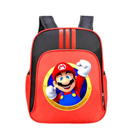 Mario Backpack Childrens Schoolbag Simple Backpack Primary and Middle School - Lusy Store LLC