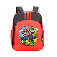 Mario Backpack Childrens Schoolbag Simple Backpack Primary and Middle School - Lusy Store LLC