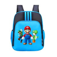 Mario Backpack Childrens Schoolbag Simple Backpack Primary and Middle School - Lusy Store LLC