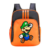 Mario Backpack Childrens Schoolbag Simple Backpack Primary and Middle School - Lusy Store LLC
