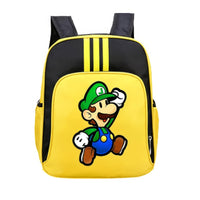 Mario Backpack Childrens Schoolbag Simple Backpack Primary and Middle School - Lusy Store LLC