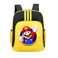 Mario Backpack Childrens Schoolbag Simple Backpack Primary and Middle School - Lusy Store LLC