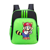 Mario Backpack Childrens Schoolbag Simple Backpack Primary and Middle School - Lusy Store LLC