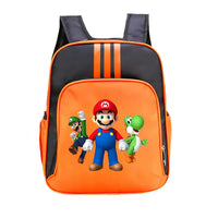 Mario Backpack Childrens Schoolbag Simple Backpack Primary and Middle School - Lusy Store LLC