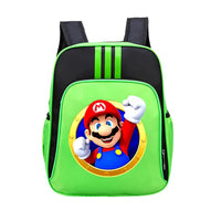 Mario Backpack Childrens Schoolbag Simple Backpack Primary and Middle School - Lusy Store LLC