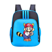Mario Backpack Childrens Schoolbag Simple Backpack Primary and Middle School - Lusy Store LLC