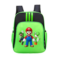 Mario Backpack Childrens Schoolbag Simple Backpack Primary and Middle School - Lusy Store LLC