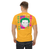 One Piece t-shirt mens classic tee Zoro Roronoa cotton soft t-shirt