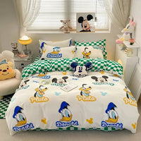 Mickey Minnie Bedding Set Kids Duvet Cover Kawaii Cute Double Single Size for Children Gifts Queen King Size 4
