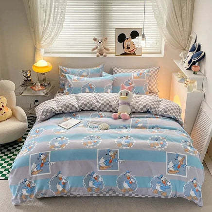 Mickey Minnie Bedding Set Kids Duvet Cover Kawaii Cute Double Single Size for Children Gifts Queen King Size 7