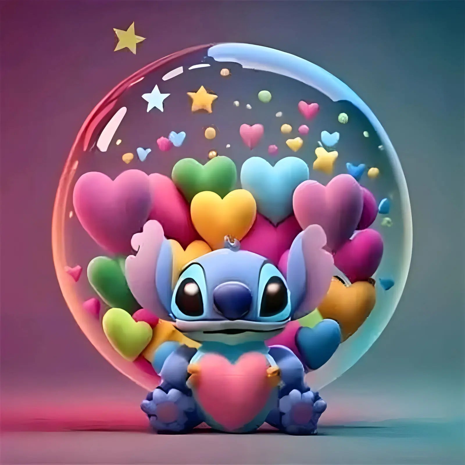 Mickey Mouse 5D Diamond Painting Kit with Lilo and Stitch Characters Cute Gift - Lusy Store LLC