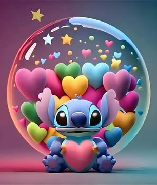 Mickey Mouse 5D Diamond Painting Kit with Lilo and Stitch Characters Cute Gift - Lusy Store LLC