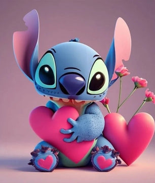 Mickey Mouse 5D Diamond Painting Kit with Lilo and Stitch Characters Cute Gift - Lusy Store LLC