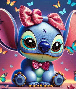 Mickey Mouse 5D Diamond Painting Kit with Lilo and Stitch Characters Cute Gift - Lusy Store LLC