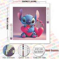 Mickey Mouse 5D Diamond Painting Kit with Lilo and Stitch Characters Cute Gift