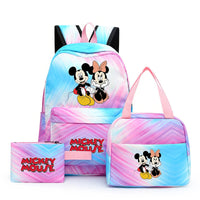 Minnie Backpack - 3pcs/set Colorful Backpack with Lunch Bag Casual School Bags - Lusy Store LLC