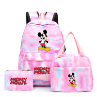 Minnie Backpack - 3pcs/set Colorful Backpack with Lunch Bag Casual School Bags - Lusy Store LLC