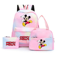 Minnie Backpack - 3pcs/set Colorful Backpack with Lunch Bag Casual School Bags - Lusy Store LLC