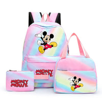 Minnie Backpack - 3pcs/set Colorful Backpack with Lunch Bag Casual School Bags - Lusy Store LLC