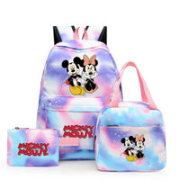 Minnie Backpack - 3pcs/set Colorful Backpack with Lunch Bag Casual School Bags - Lusy Store LLC