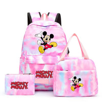 Minnie Backpack - 3pcs/set Colorful Backpack with Lunch Bag Casual School Bags - Lusy Store LLC