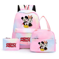 Minnie Backpack - 3pcs/set Colorful Backpack with Lunch Bag Casual School Bags - Lusy Store LLC