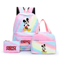 Minnie Backpack - 3pcs/set Colorful Backpack with Lunch Bag Casual School Bags - Lusy Store LLC