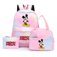 Minnie Backpack - 3pcs/set Colorful Backpack with Lunch Bag Casual School Bags - Lusy Store LLC