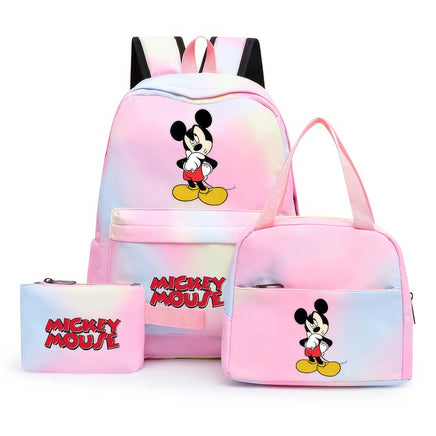 Minnie Backpack - 3pcs/set Colorful Backpack with Lunch Bag Casual School Bags - Lusy Store LLC