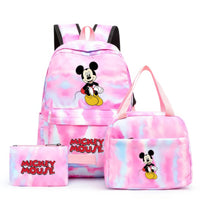 Minnie Backpack - 3pcs/set Colorful Backpack with Lunch Bag Casual School Bags - Lusy Store LLC