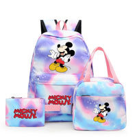Minnie Backpack - 3pcs/set Colorful Backpack with Lunch Bag Casual School Bags - Lusy Store LLC