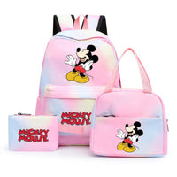 Minnie Backpack - 3pcs/set Colorful Backpack with Lunch Bag Casual School Bags - Lusy Store LLC