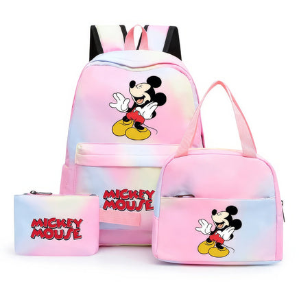 Minnie Backpack - 3pcs/set Colorful Backpack with Lunch Bag Casual School Bags - Lusy Store LLC