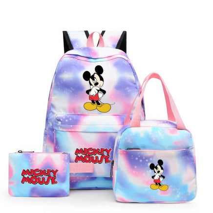 Minnie Backpack - 3pcs/set Colorful Backpack with Lunch Bag Casual School Bags - Lusy Store LLC