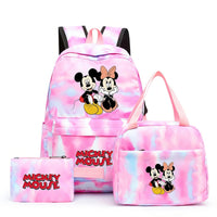 Minnie Backpack - 3pcs/set Colorful Backpack with Lunch Bag Casual School Bags - Lusy Store LLC