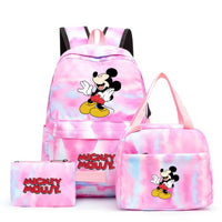 Minnie Backpack - 3pcs/set Colorful Backpack with Lunch Bag Casual School Bags - Lusy Store LLC