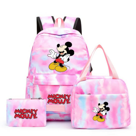 Minnie Backpack - 3pcs/set Colorful Backpack with Lunch Bag Casual School Bags - Lusy Store LLC