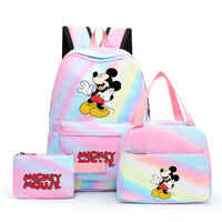 Minnie Backpack - 3pcs/set Colorful Backpack with Lunch Bag Casual School Bags - Lusy Store LLC