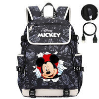 Minnie Backpack - Boys Girls Teenager School Bags USB Charging Laptop Travel Backpacks Style 28 17.7x14.5x6.3 inches