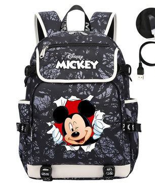 Minnie Backpack - Boys Girls Teenager School Bags USB Charging Laptop Travel Backpacks - Lusy Store LLC