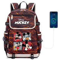 Minnie Backpack - Boys Girls Teenager School Bags USB Charging Laptop Travel Backpacks Style 13 17.7x14.5x6.3 inches