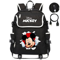 Minnie Backpack - Boys Girls Teenager School Bags USB Charging Laptop Travel Backpacks Style 22 17.7x14.5x6.3 inches