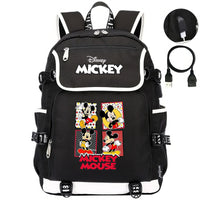 Minnie Backpack - Boys Girls Teenager School Bags USB Charging Laptop Travel Backpacks Style 14 17.7x14.5x6.3 inches