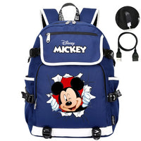 Minnie Backpack - Boys Girls Teenager School Bags USB Charging Laptop Travel Backpacks Style 24 17.7x14.5x6.3 inches