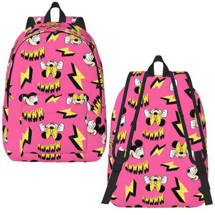 Minnie Backpack - Cartoon Goofy Donald Duck Backpack for Boy Girl School Bookbag Style 24