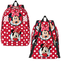 Minnie Backpack - Cartoon Goofy Donald Duck Backpack for Boy Girl School Bookbag Style 10